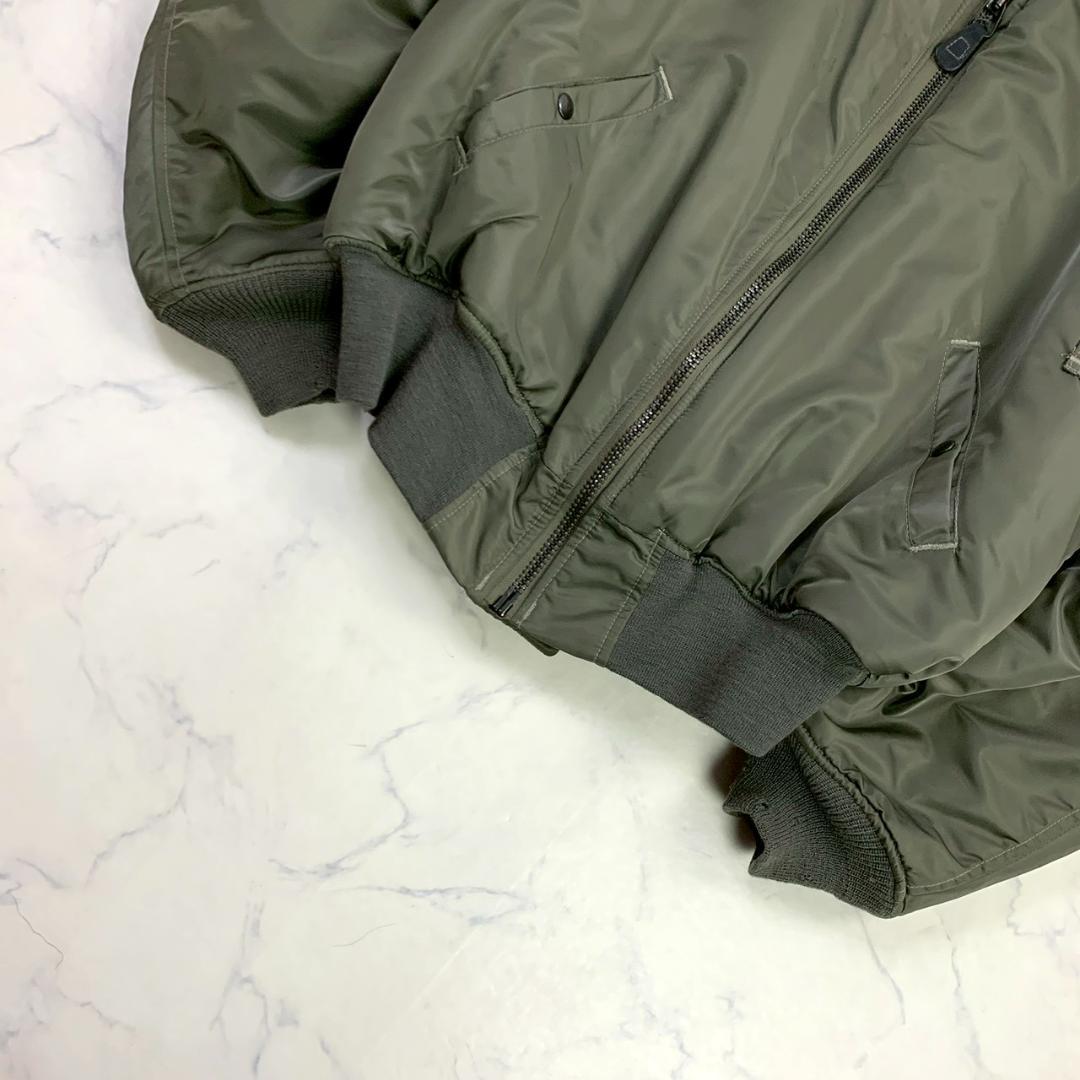 USA製★復刻 AVIREX MA-1 フライトジャケット 黒タグ L　D900