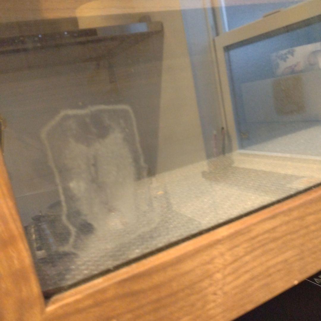 カップボード　食器棚　ナフコ　木目調　ウォルナット