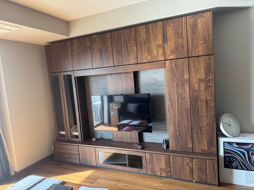 すえ木工 ダークブラウン テレビボード
