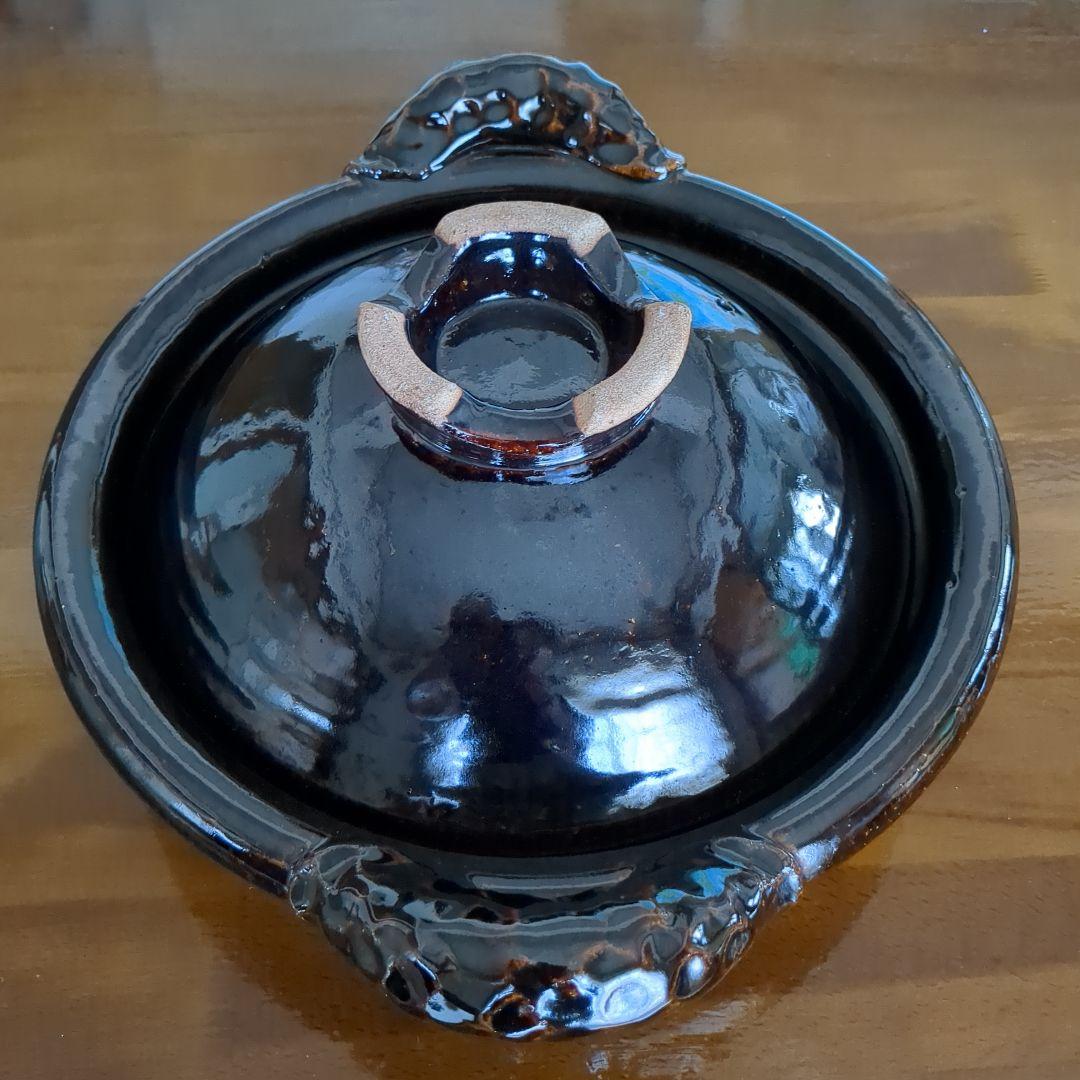 土楽窯 黒鍋 (尺1寸)