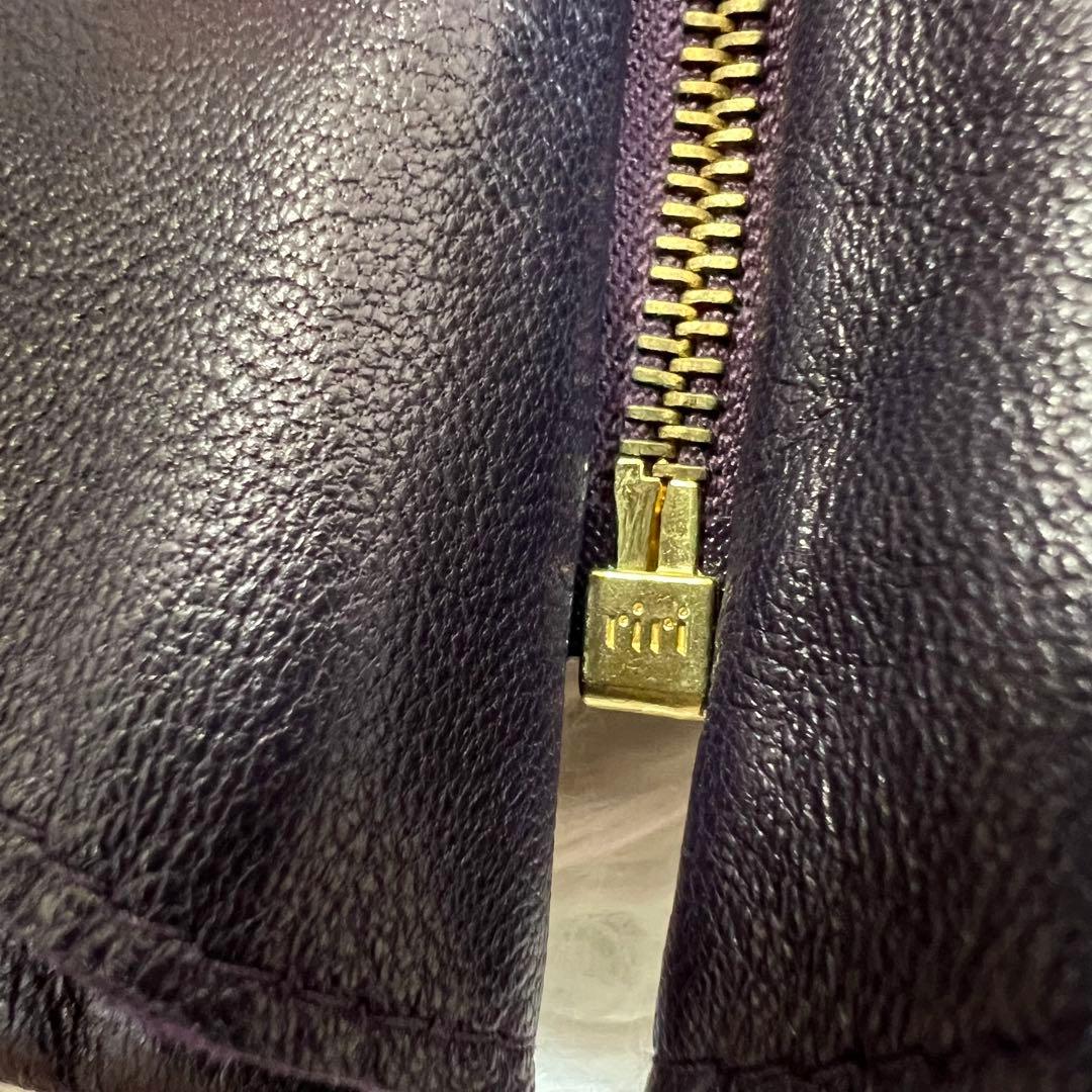 未使用♡ESCADA 高級ラムレザージャケット　ナッパレザー　ririファスナー