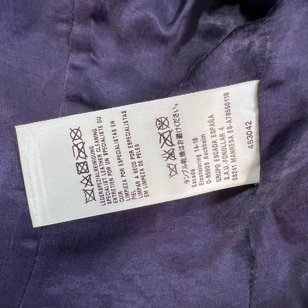 未使用♡ESCADA 高級ラムレザージャケット　ナッパレザー　ririファスナー