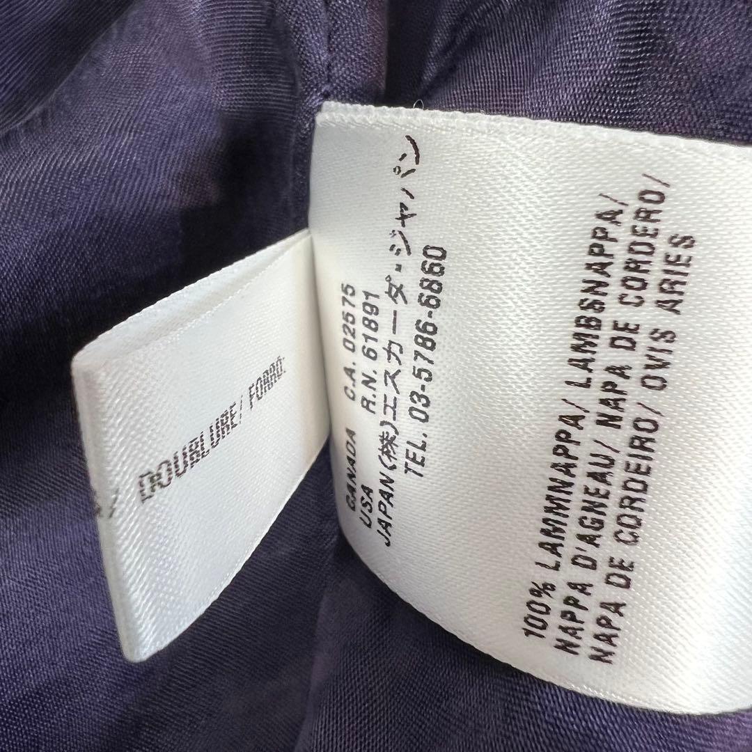 未使用♡ESCADA 高級ラムレザージャケット　ナッパレザー　ririファスナー