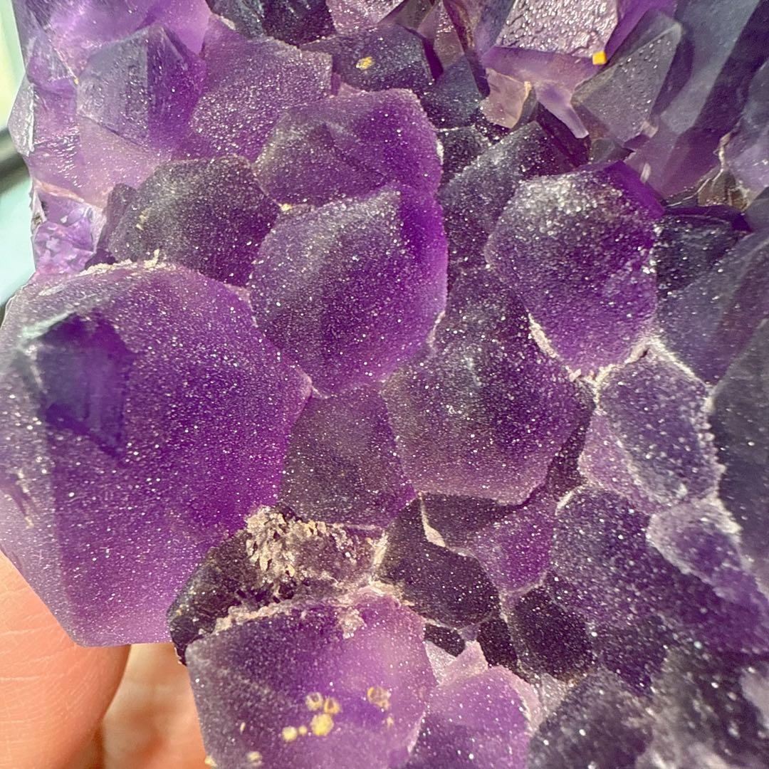 天然石アメジストの原石　置物NO.012412