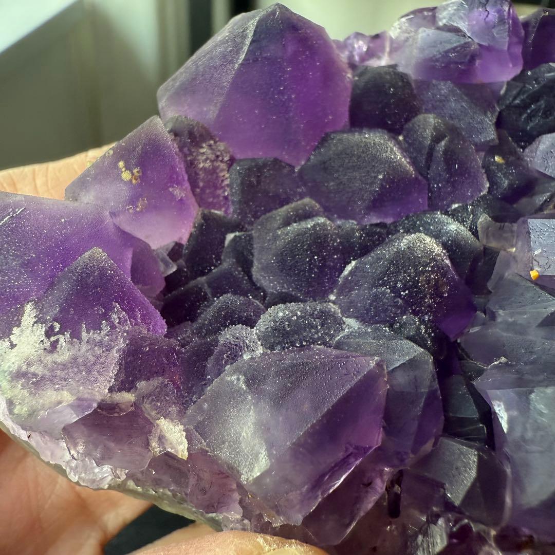 天然石アメジストの原石　置物NO.012412