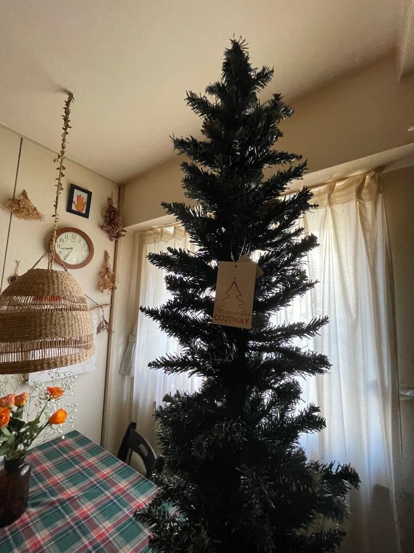 クリスマスツリー 約180cm 松ぼっくり付き