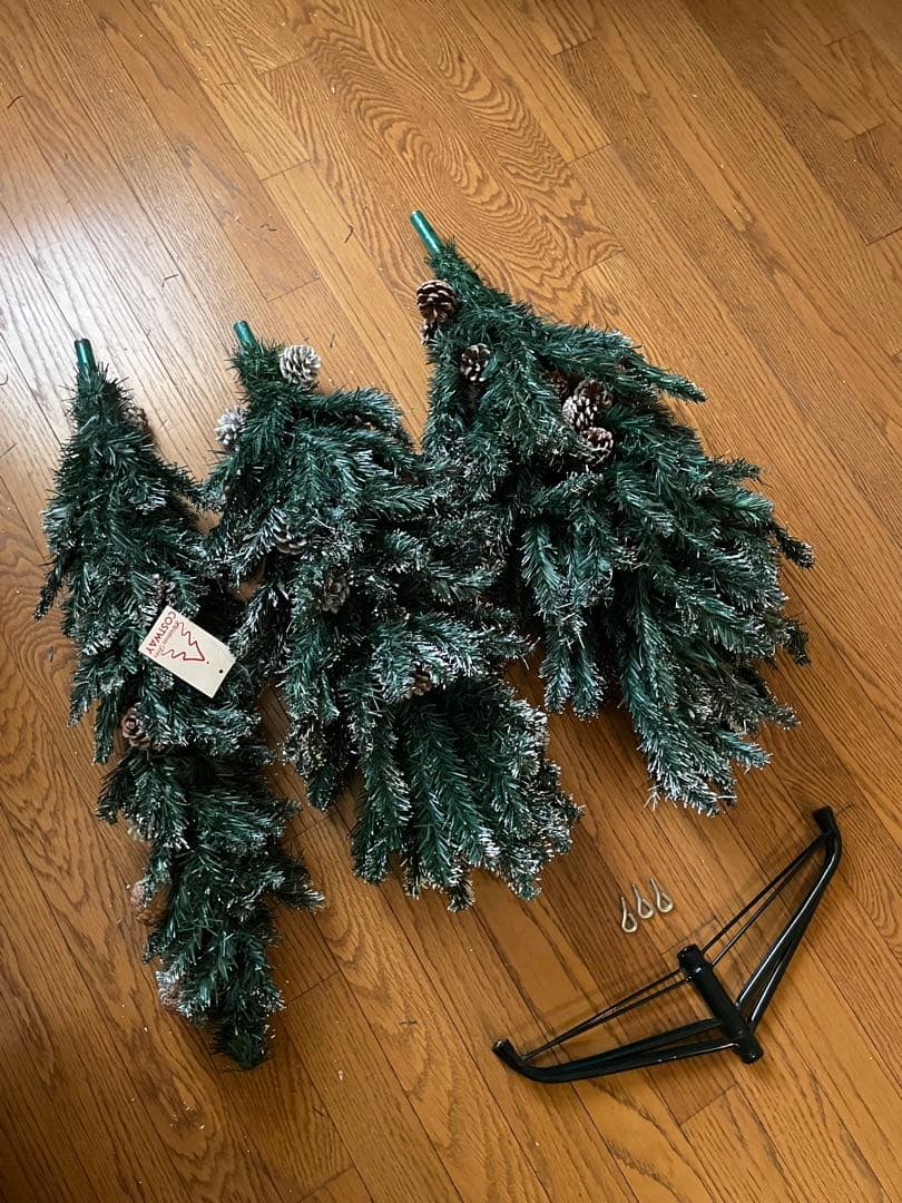 クリスマスツリー 約180cm 松ぼっくり付き