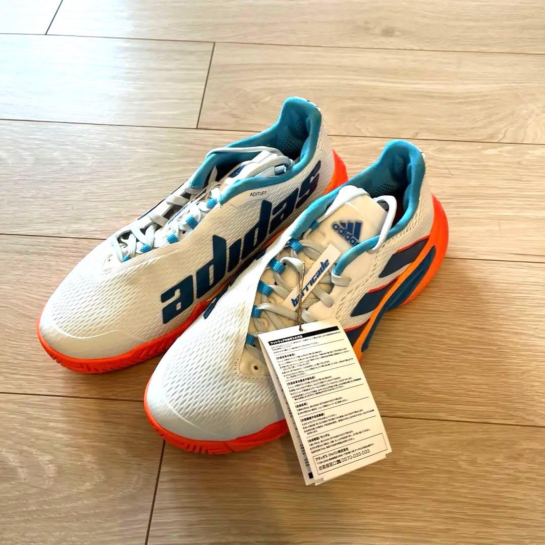 新品adidas バリケード テニスシューズ 25.5cm