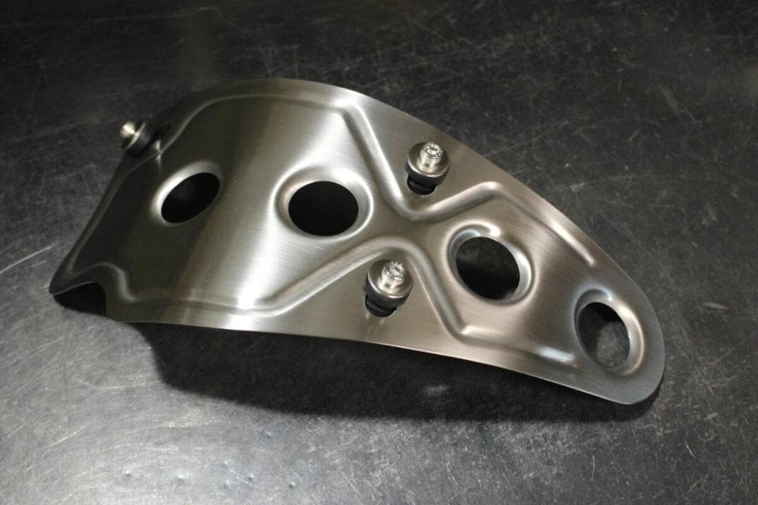 SR400ステンレス バーリングアンダーガード ロング