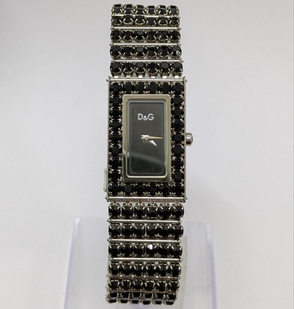 D&G ドルガバ　レディースウォッチ　ドレス　腕時計　ラインストーン