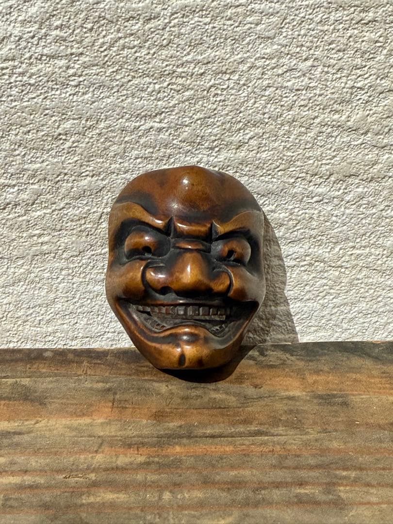 根付　お面　能面　鬼神