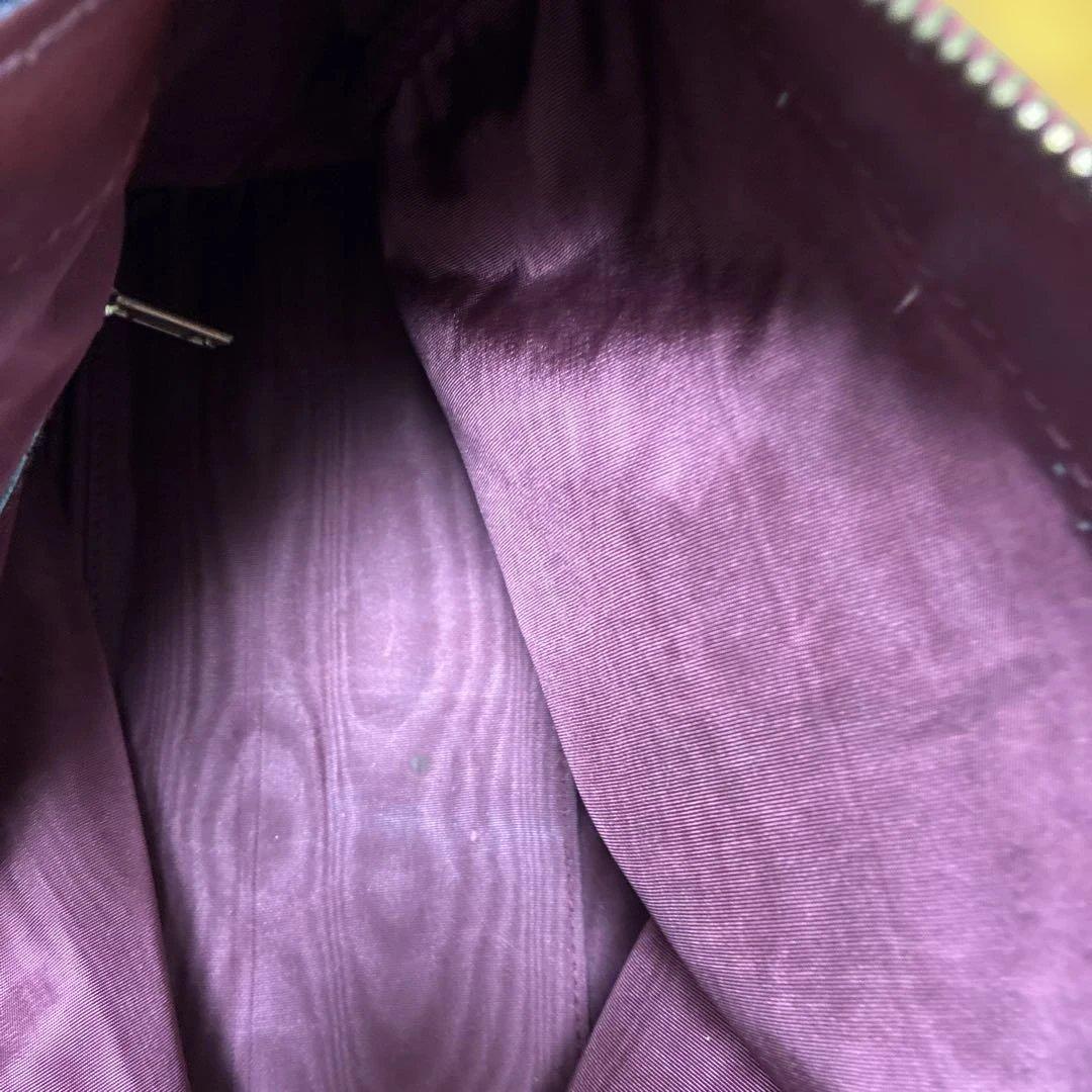 カルテェ　バーガンディレザー ボストンバッグ