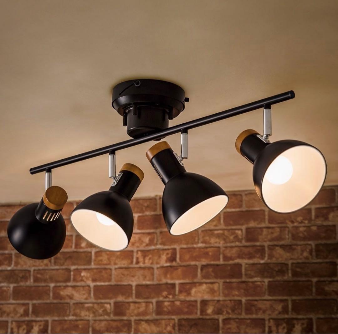 ブラックシーリングライト 4灯