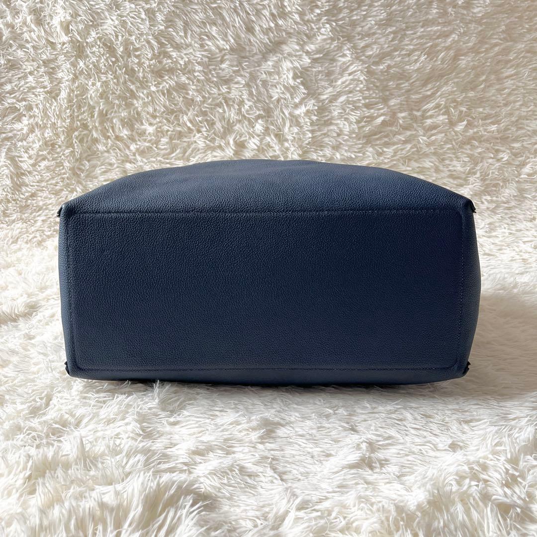 美品✨MAISON TAKUYAメゾンタクヤ　トートバッグ　ネイビー　レザー