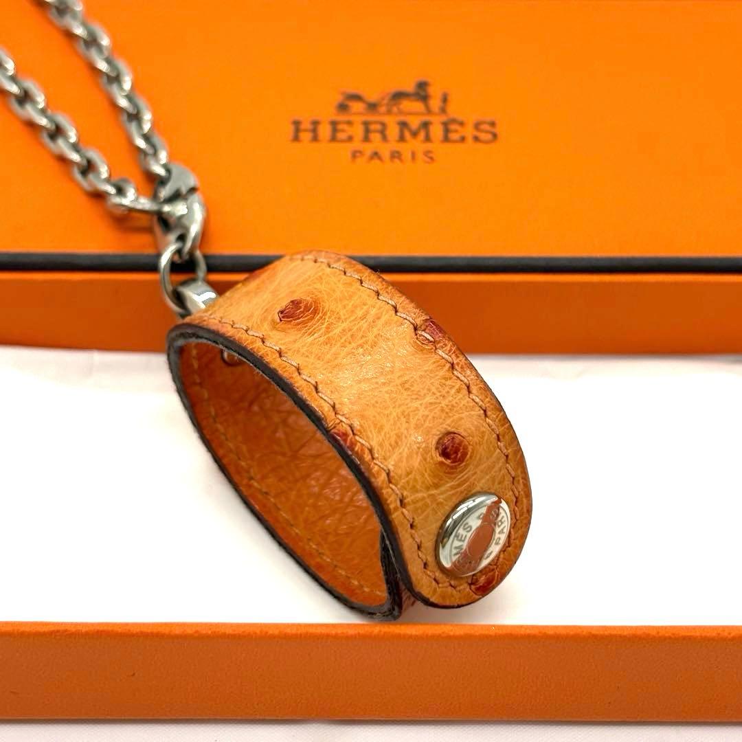 極希少！正規品 エルメス オーストリッチ グローブホルダー □H 高級素材 手袋