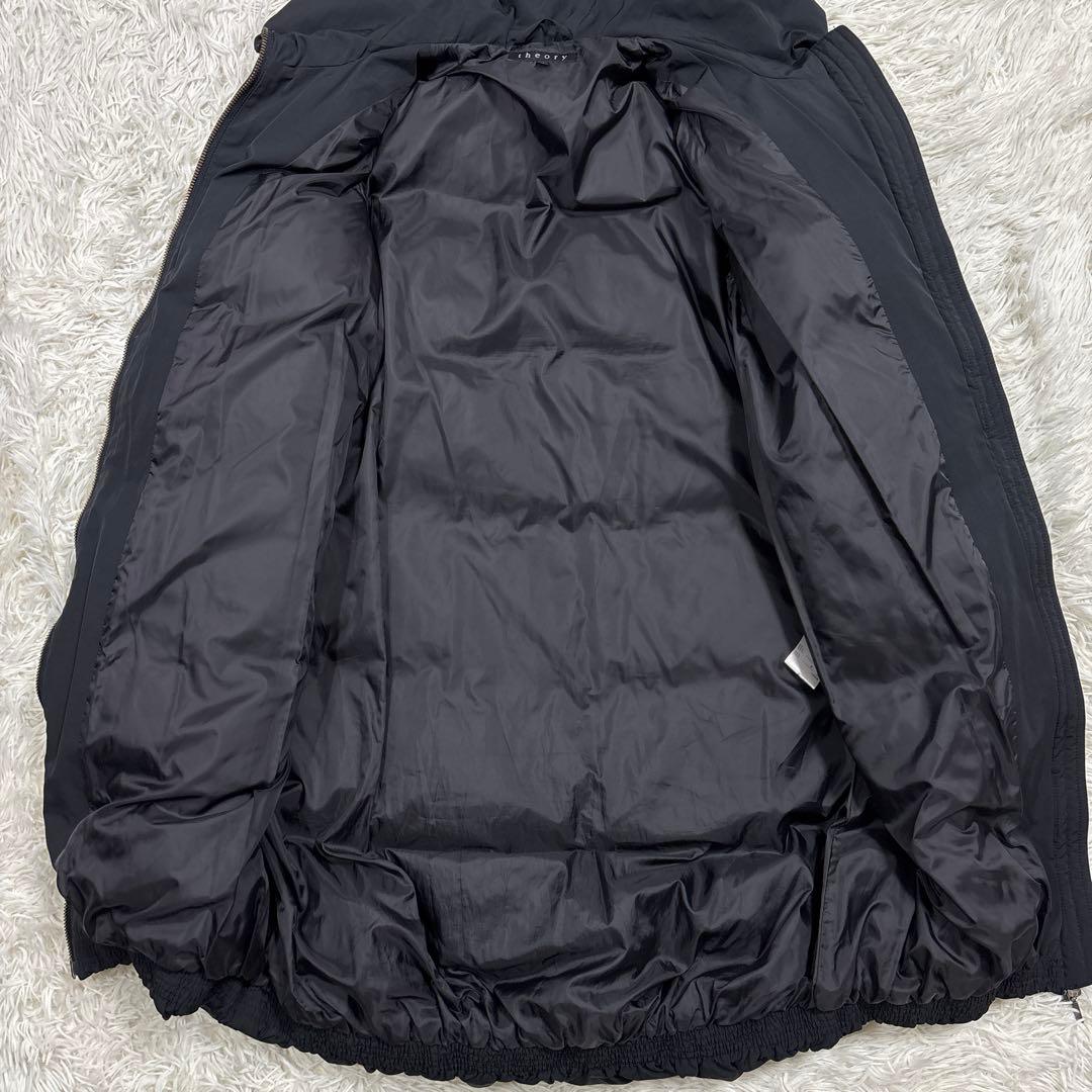 ✨美品✨ theory ダウンコート コクーンシルエット ショールカラー M 黒
