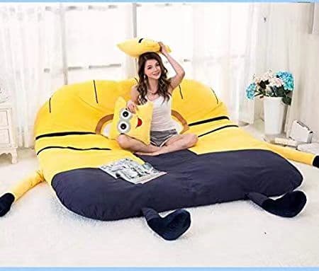 値下げ✿ミニオンお勧めダブル折りたたみベッド 寝袋 可愛 ふわふわ マットレス