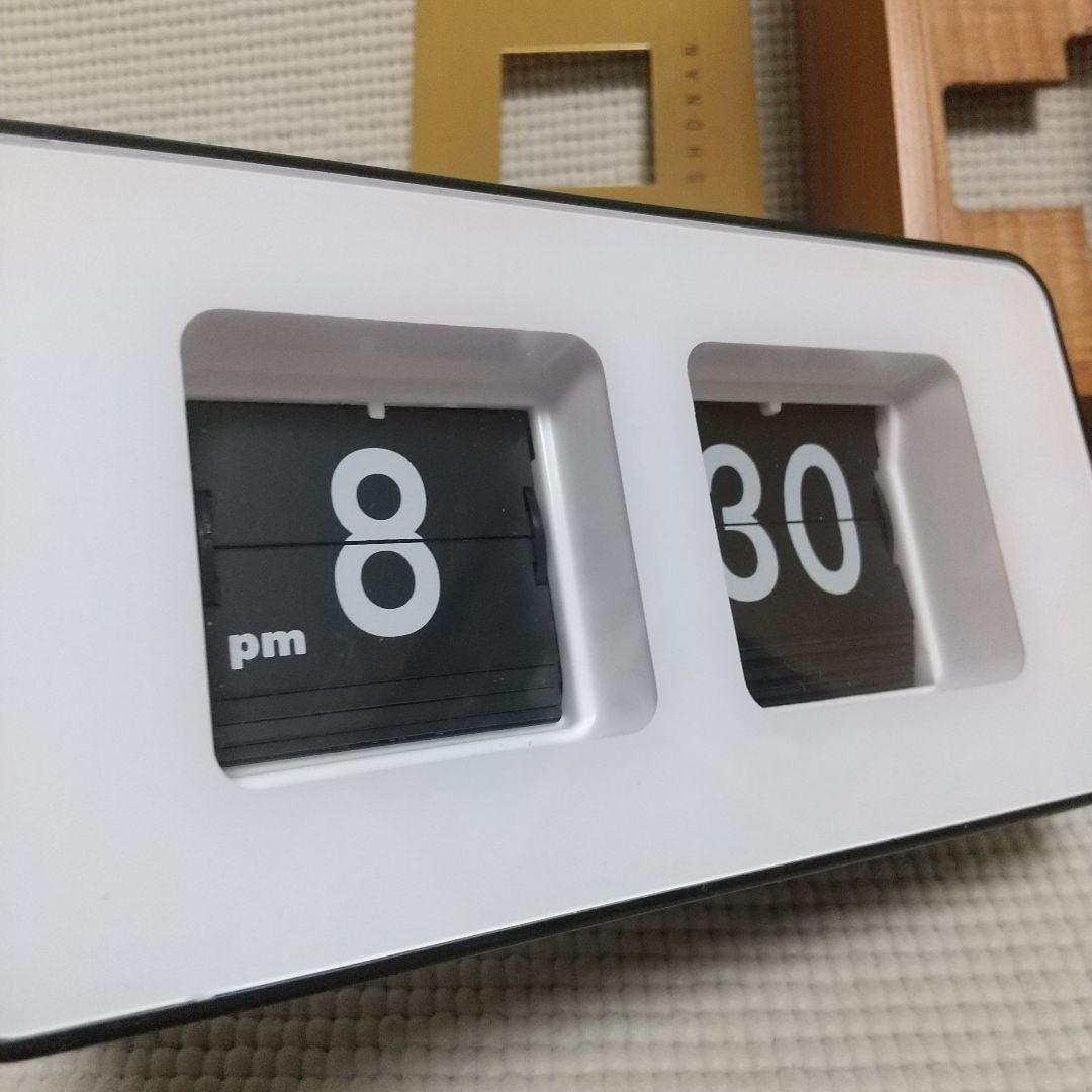 高級パタパタ時計 HERMOSA ピボットクロック 木製フレーム