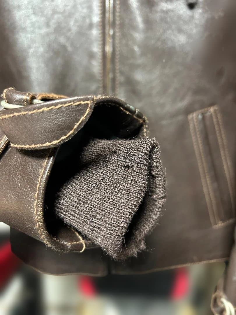 High Notch（ハイノッチ）ホースハイド レザーイダース 古着 38