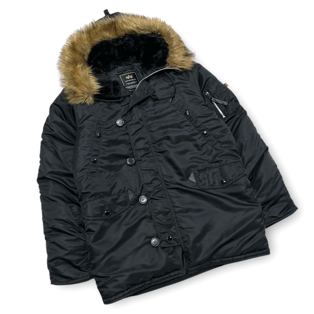 美品 ALPHA アルファ N-3B フライトジャケット Lサイズ ブラック