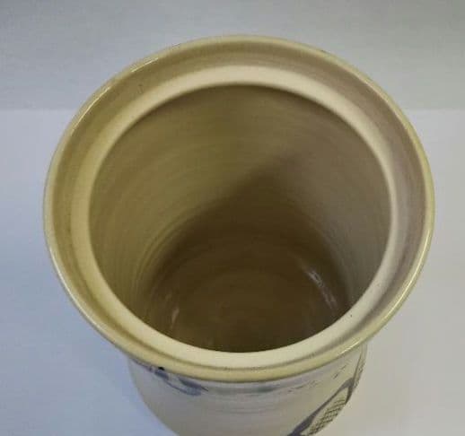 茶道具 水指 細水指 弥七田織部 加藤喜一 共箱 美濃 栄山窯