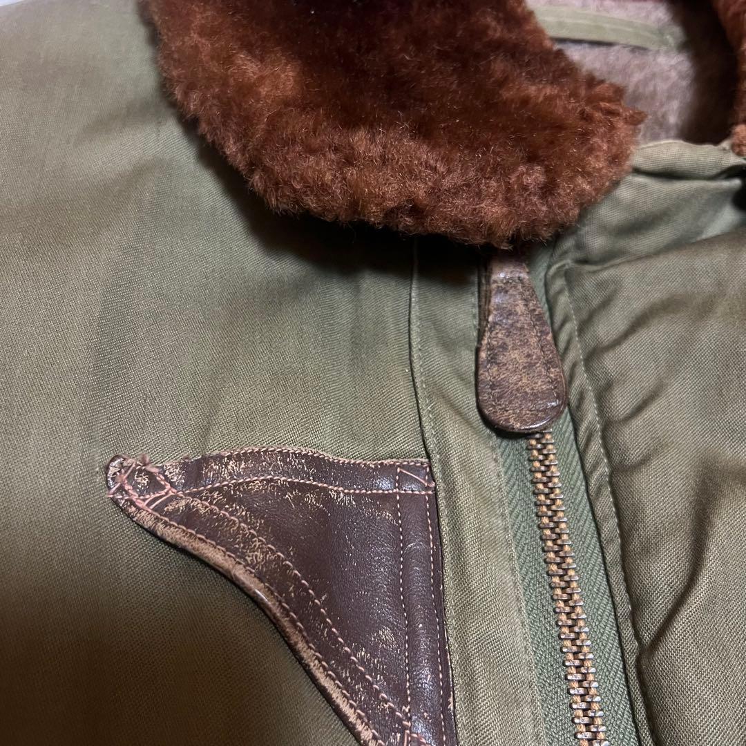 【希少】40s B-15Aアメリカ ビンテージ フライトジャケット usarmy