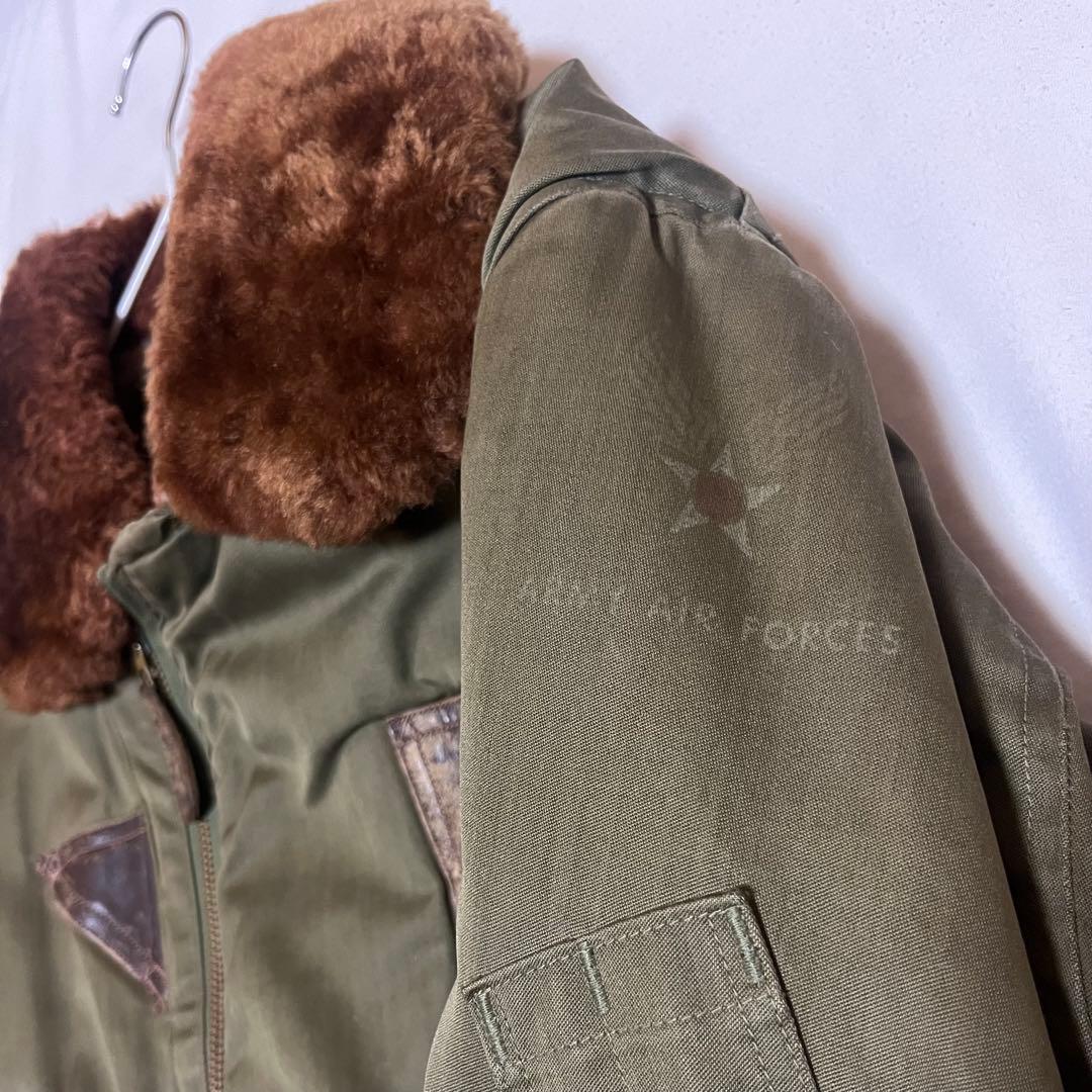 【希少】40s B-15Aアメリカ ビンテージ フライトジャケット usarmy