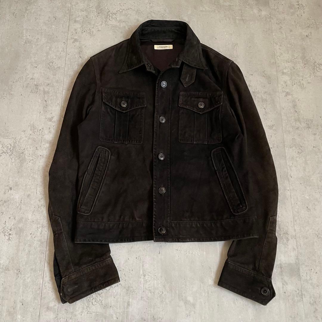ラムレザー　起毛　ヌバック　フィールドジャケット　短丈　アメカジ　ミリタリー