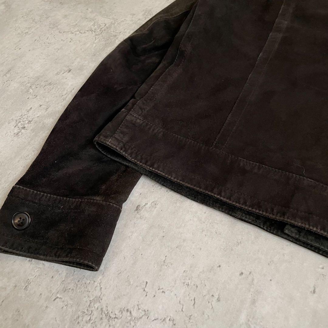 ラムレザー　起毛　ヌバック　フィールドジャケット　短丈　アメカジ　ミリタリー