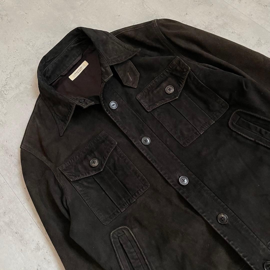 ラムレザー　起毛　ヌバック　フィールドジャケット　短丈　アメカジ　ミリタリー