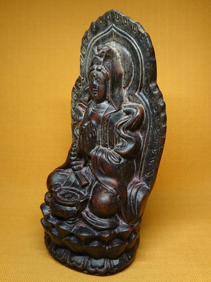 仏教美術　観音　仏像　オブジェ　置物　インテリア　工芸品　美術品　A1507