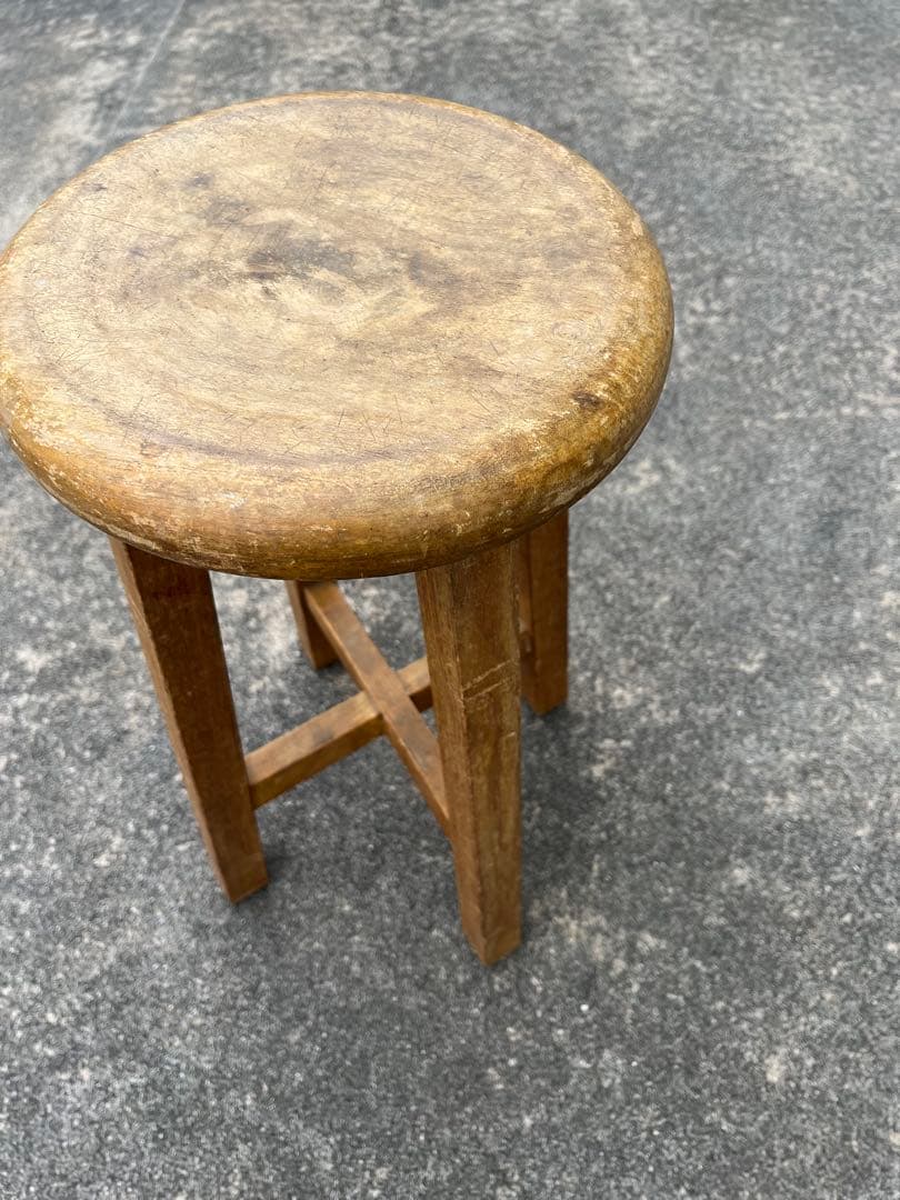 丸椅子 古道具 スツール 昭和レトロ アンティーク ビンテージ