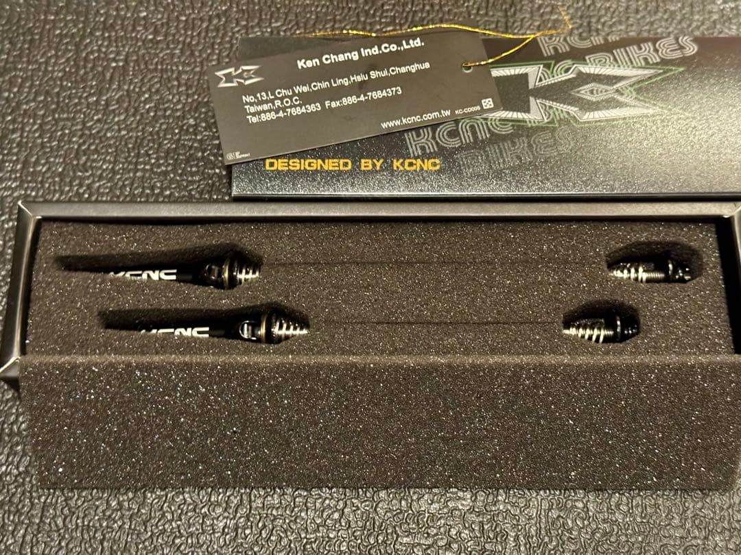 【お買得】KCNC チタンシャフト超軽量クイックレバー 前後セット