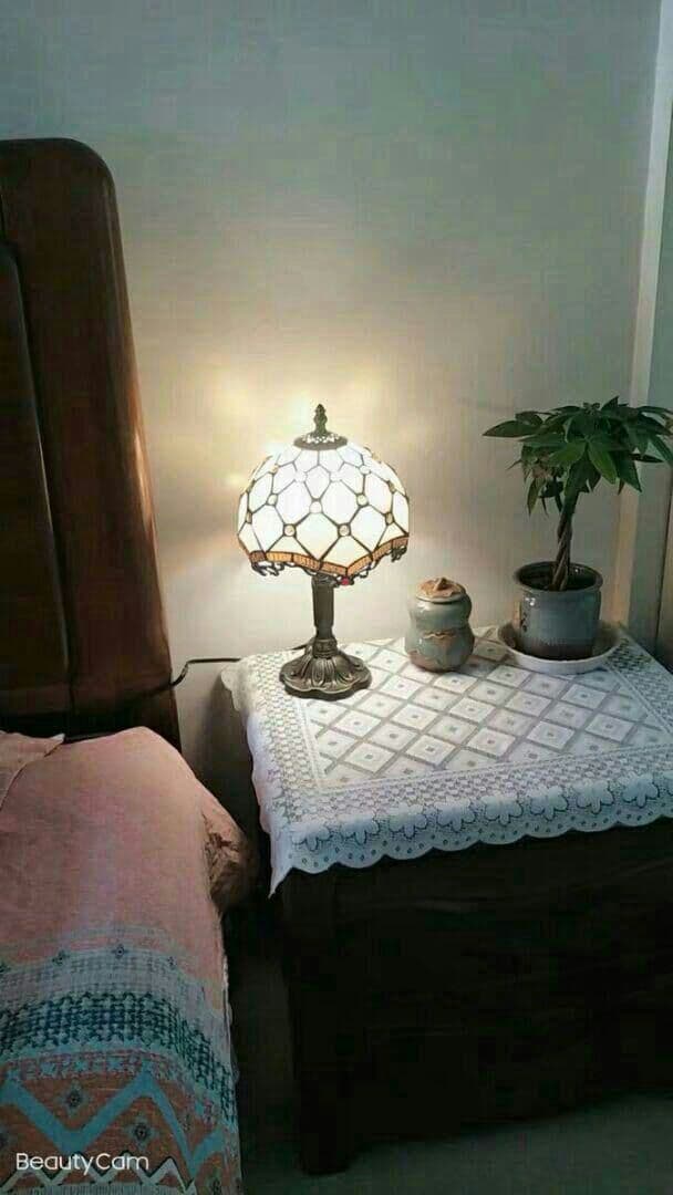 運気が上がるブドウ柄　卓上ランプ　電気スタンド