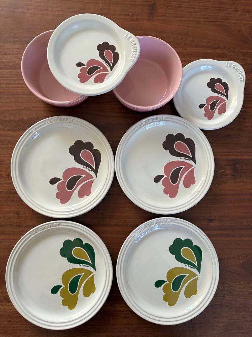 ル・クルーゼ　ピーコック　食器セット