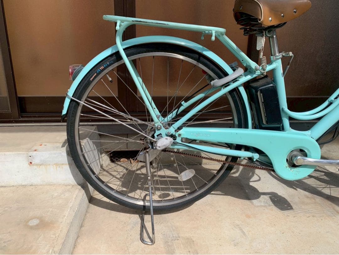 電動自転車　No.6626 ブリヂストン カジュナ 26インチ 水色　神戸　大阪