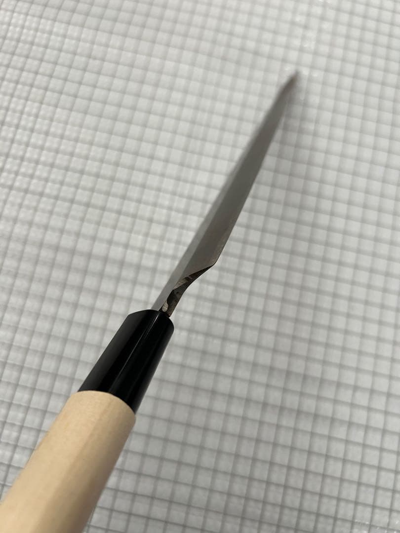 柳刃 包丁 柳刃包丁 刺身包丁215mm 安来鋼青紙２号 朴シノギ柄