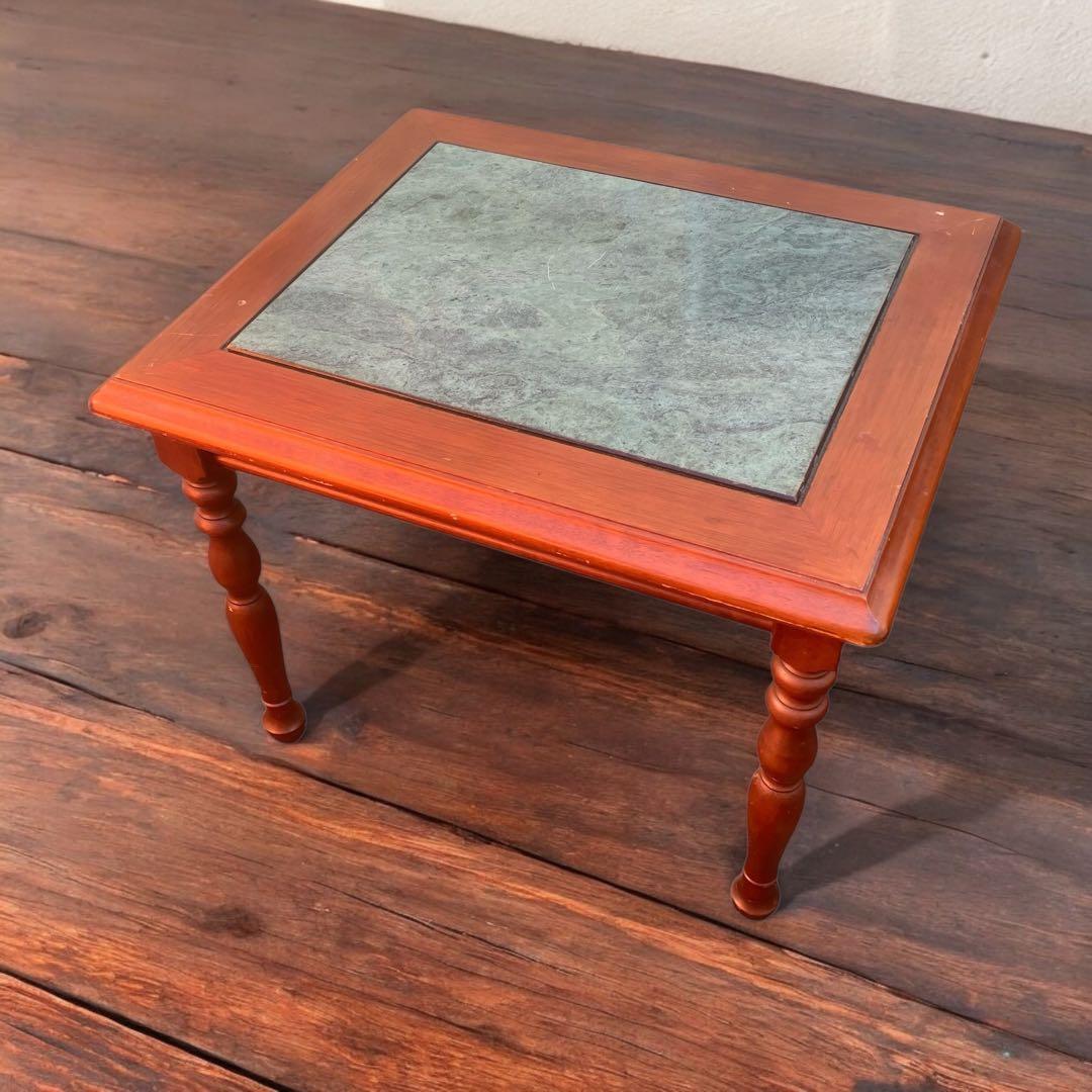 大理石　タイルトップ サイドテーブル 北欧家具