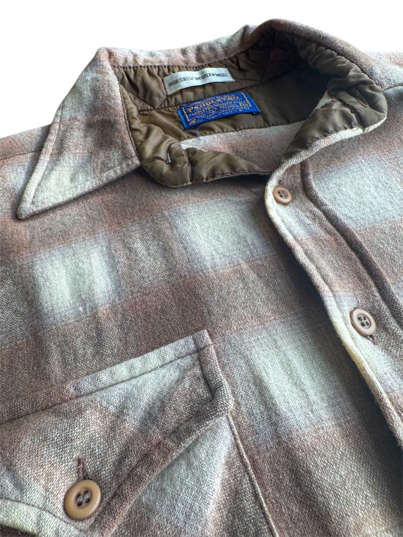 70s Pendleton ペンドルトン オンブレウールシャツ
