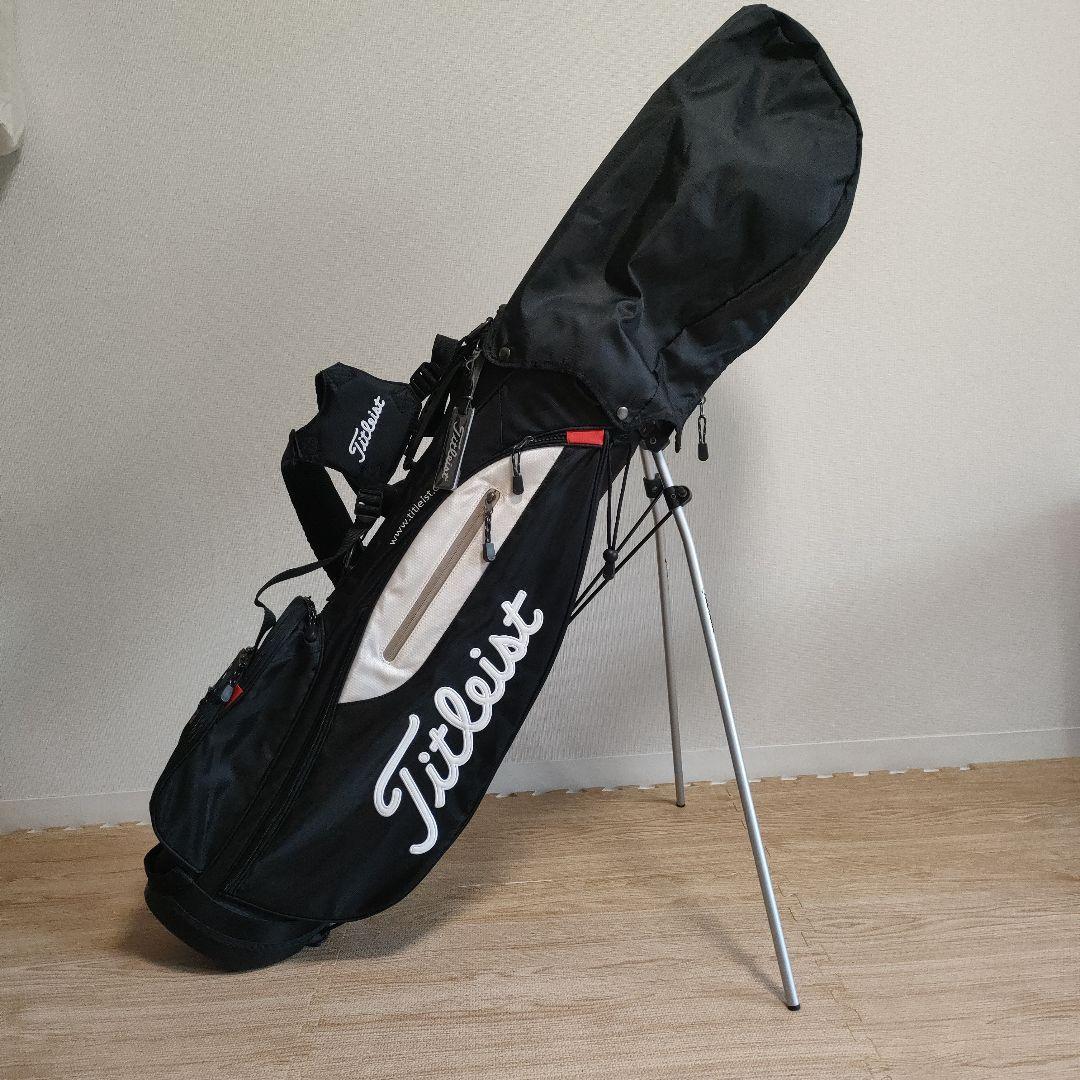 Titleist ゴルフバッグ ブラック 5分割　スタンド付