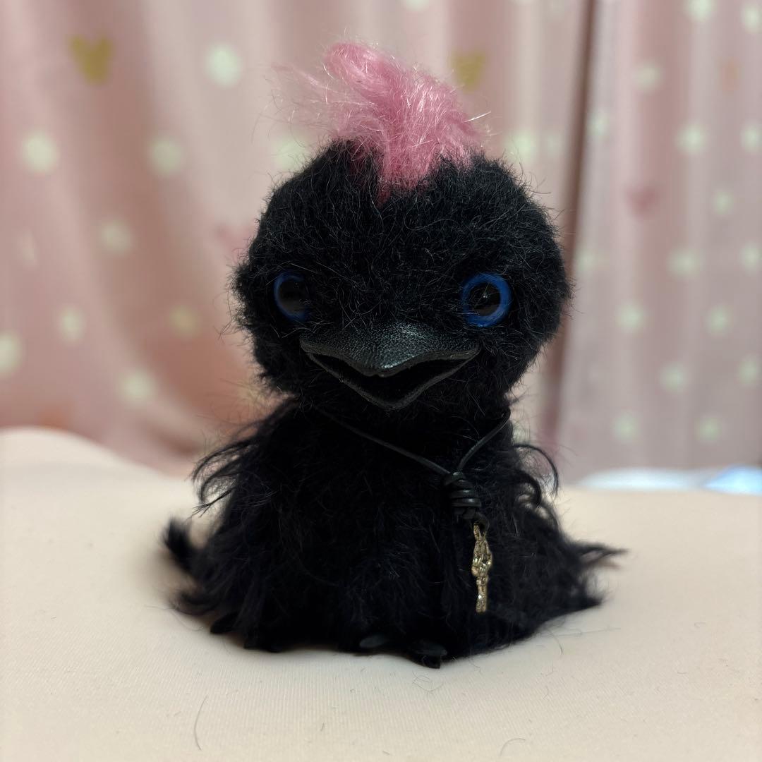 スパンキッシュクロウ　ぬいぐるみ　ハンドメイド　Re'BEAR カラス