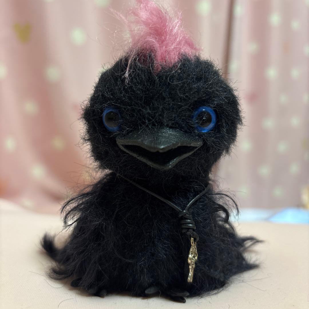 スパンキッシュクロウ　ぬいぐるみ　ハンドメイド　Re'BEAR カラス