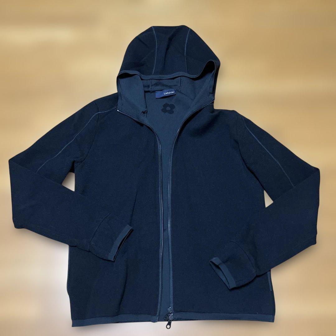 LARDINI ニットパーカー ブルゾン