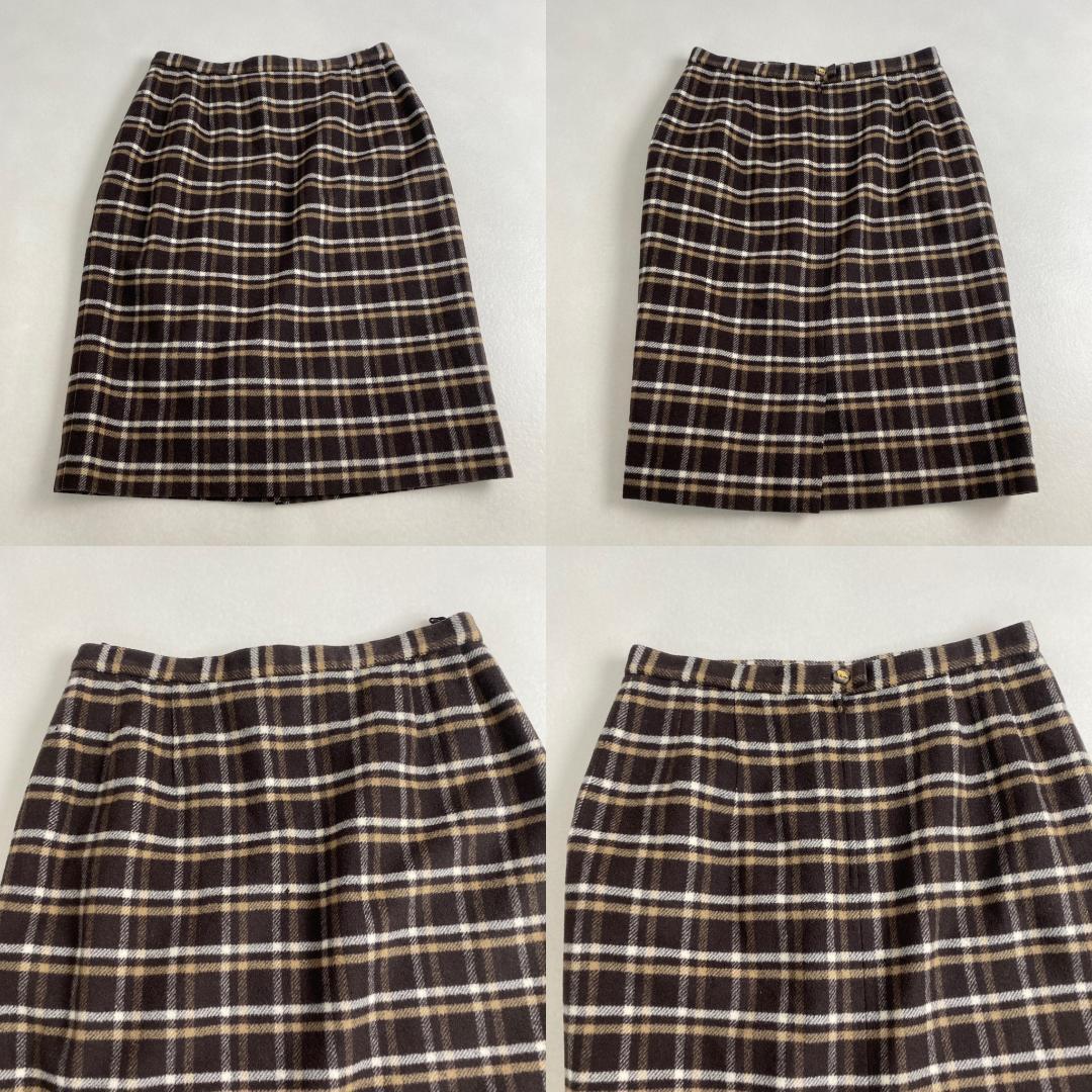 サルヴァトーレフェラガモ　スーツ　大きいサイズ　靴ボタン　チェック　イタリア製