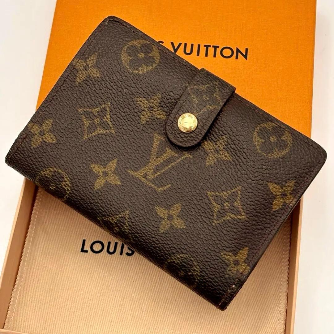 ルイヴィトン モノグラム ポルトフォイユ　ヴィエノワ 二つ折り財布 がま口