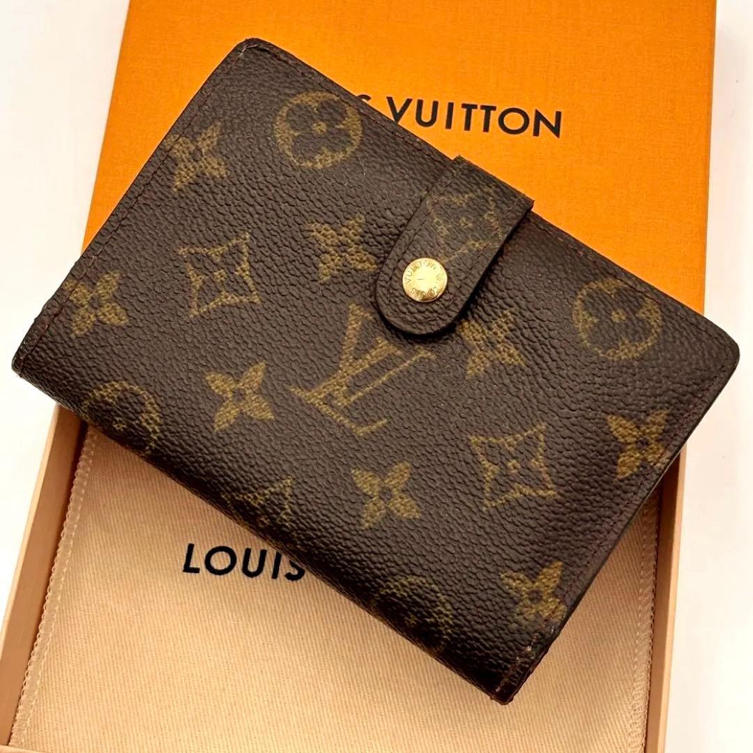 ルイヴィトン モノグラム ポルトフォイユ　ヴィエノワ 二つ折り財布 がま口