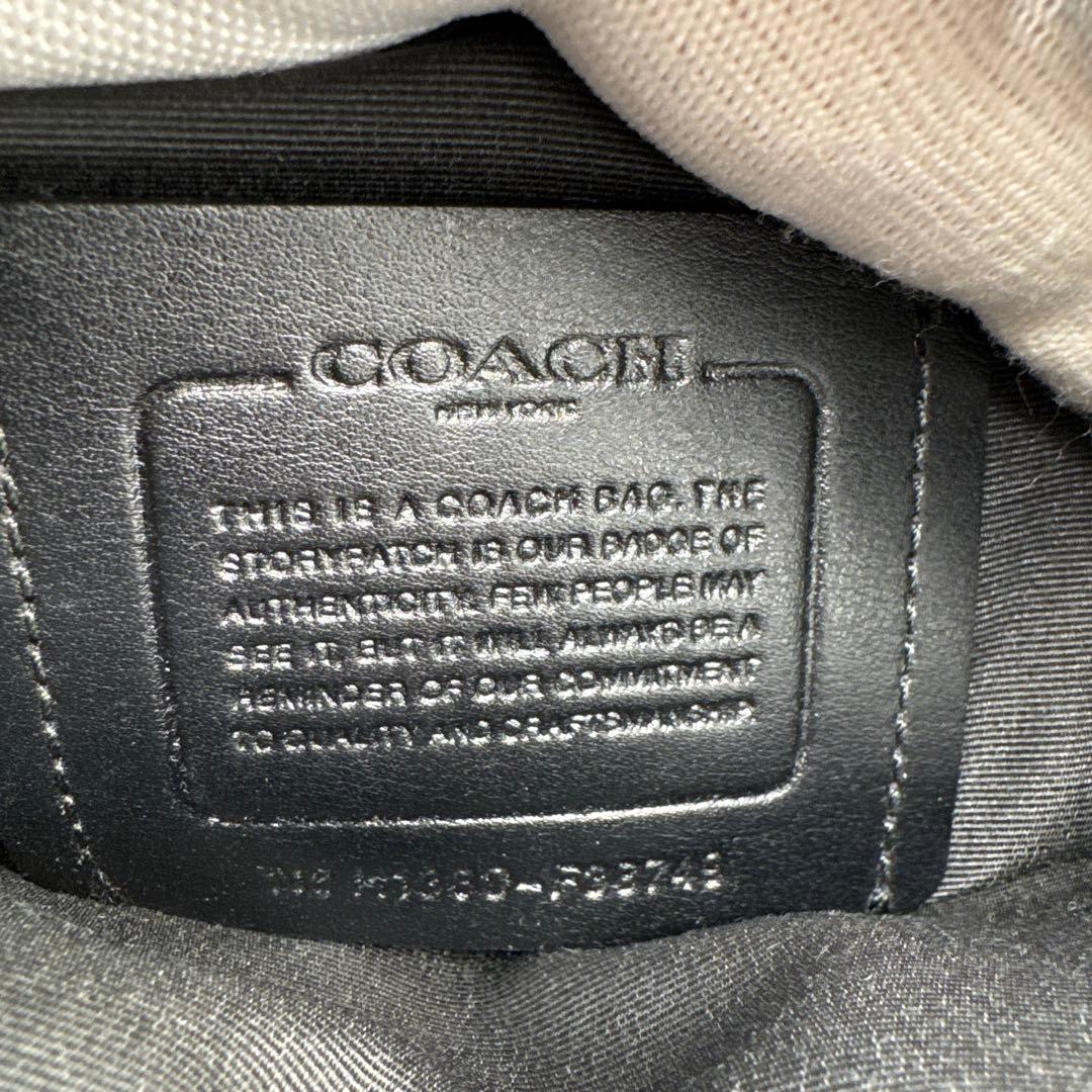 美品 COACH コーチショルダーバッグ F38749 斜めがけメンズ