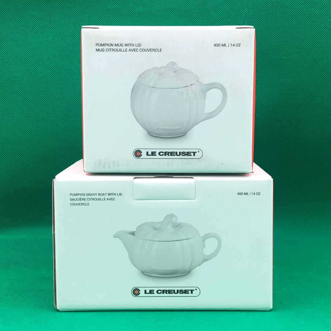 ル・クルーゼ　パンプキン　マグカップ　グレービーボート　2個セット【新品】