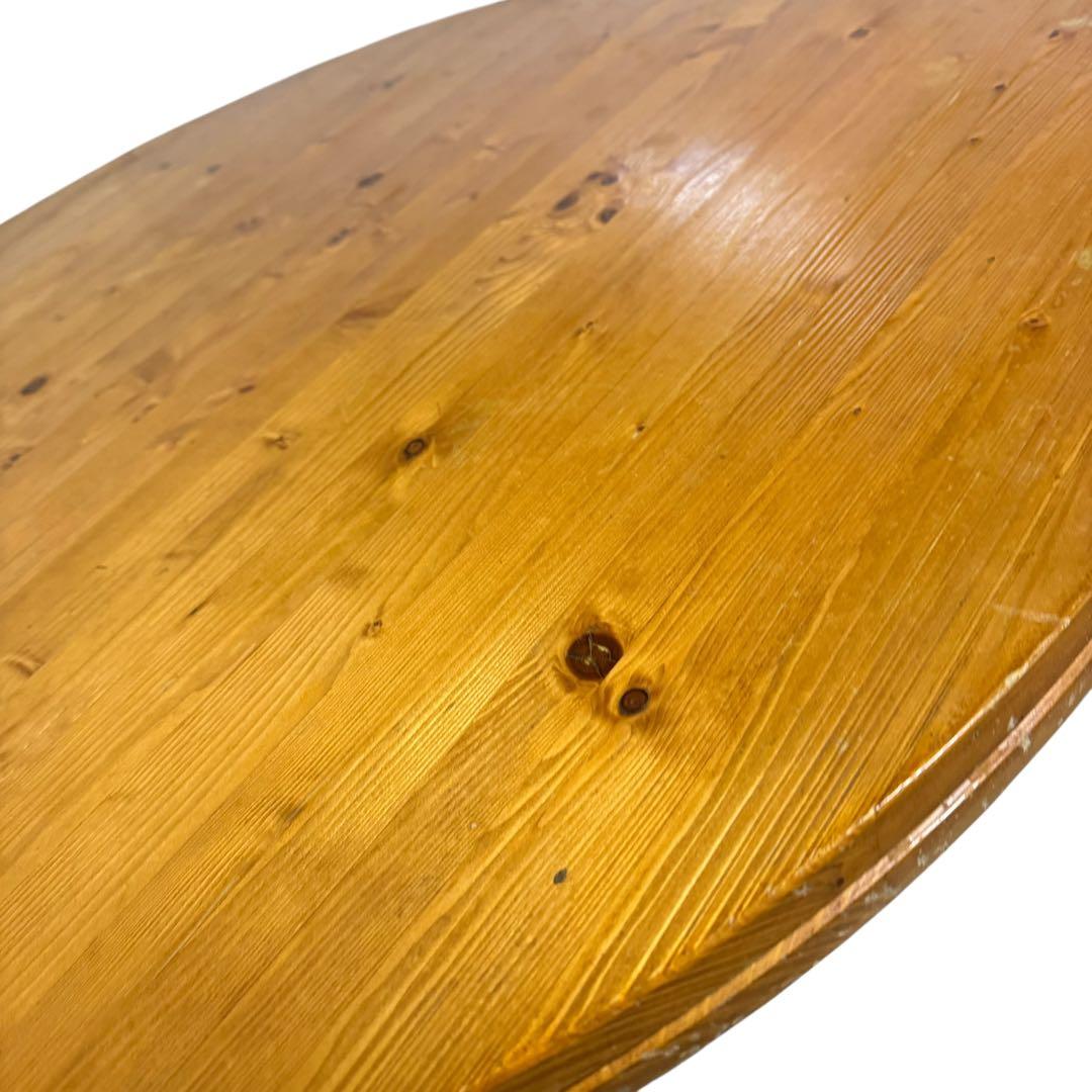 天然木 丸型ちゃぶ台 直径100cm 分解可 座卓 和風 ローテーブル レトロ