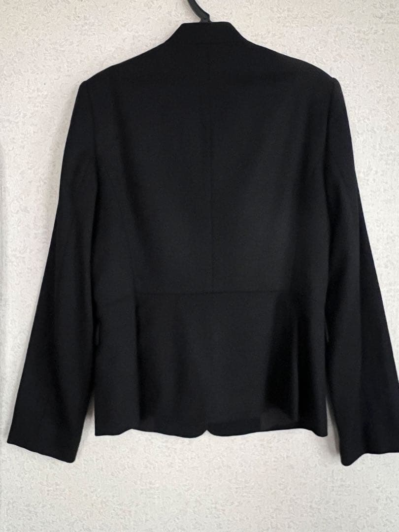 ANAYI アナイ　パンツスーツ セットアップ　ノーカラージャケット　黒